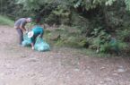 زباله های پارك جنگلی قلعه رودخان پاكسازی شد