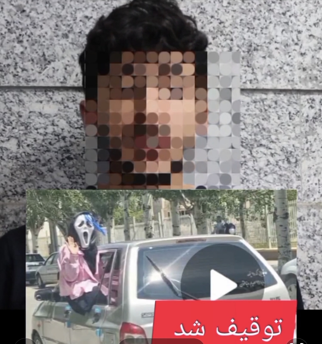 توقیف خودروی پراید به خاطر رعب و وحشت ناشی از ماسک ترسناک: پلیس اردبیل در پی برخورد با هنجارشکنان