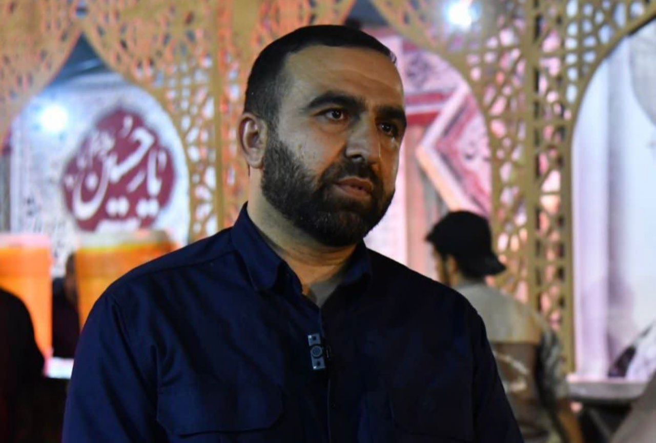 رسم خادمي اباعبدالله (ع) افتخار حفارمردان بسيجي