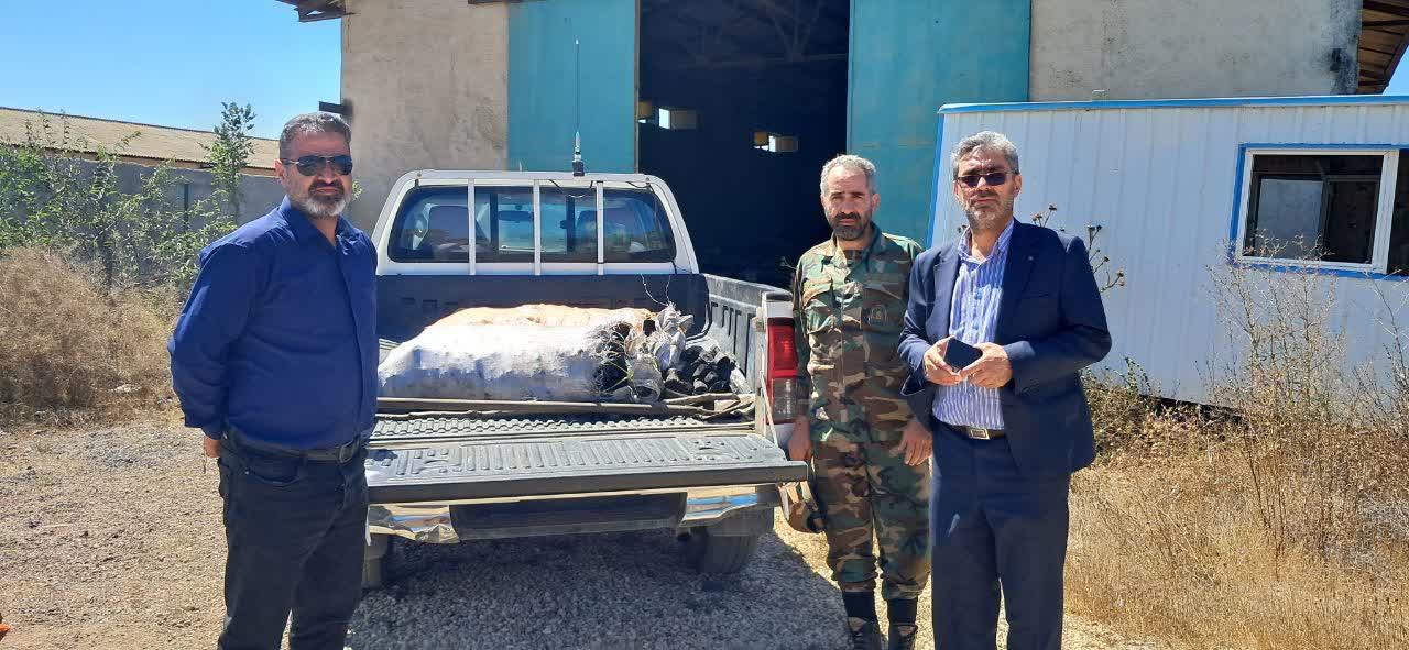 کشف و ضبط ۲ کیسه زغال جنگلی غیرمجازدر شهرستان نمین
