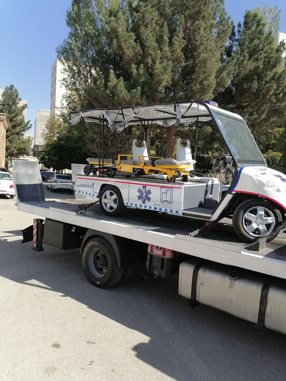 به کارگیری آمبولانس برقی در بیمارستان دکتر فاطمی اردبیل