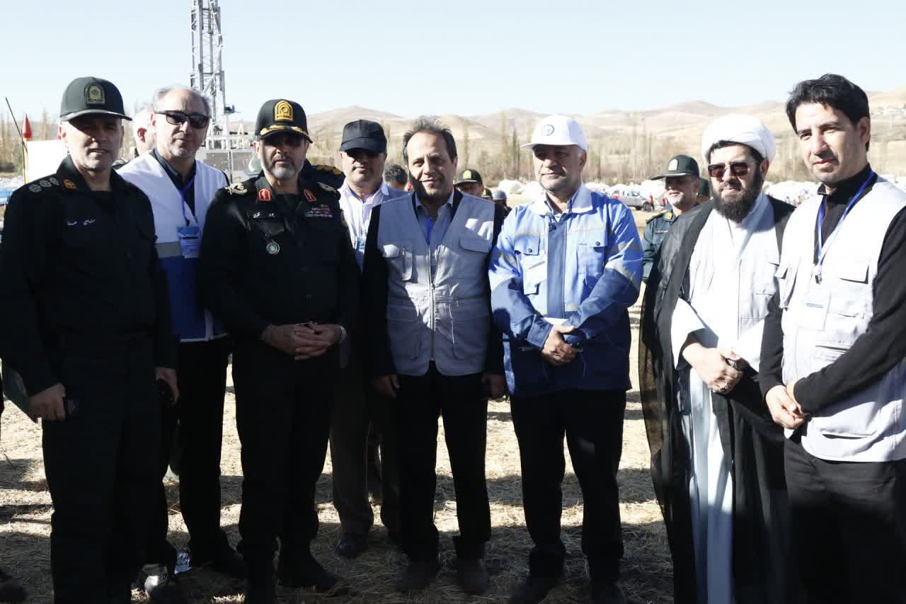 مانور تمام‌عیار زلزله در روستای زرتشت‌آباد خلخال برگزار شد