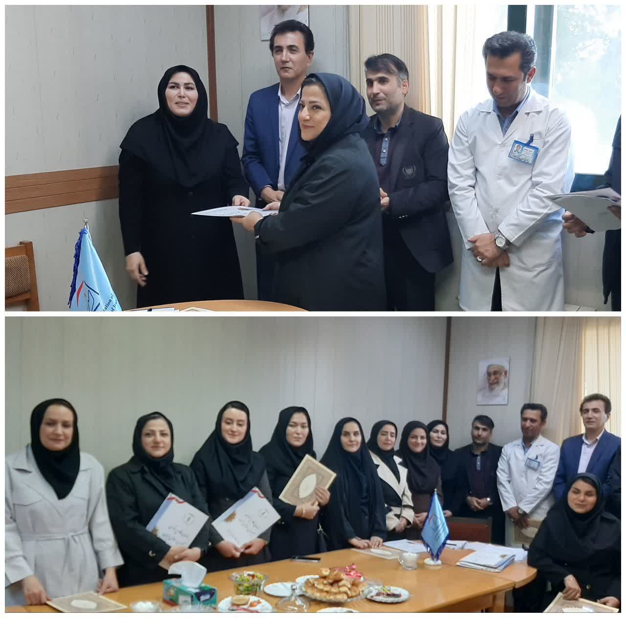 انتخاب پرستار مرکز درمان ناباروری جهاددانشگاهی اردبیل به عنوان پرستار نمونه