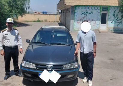 توقيف سواري پژو پارس با سرعت ۱۸۰ و خلافي ۱۸۰ ميليون ريالی