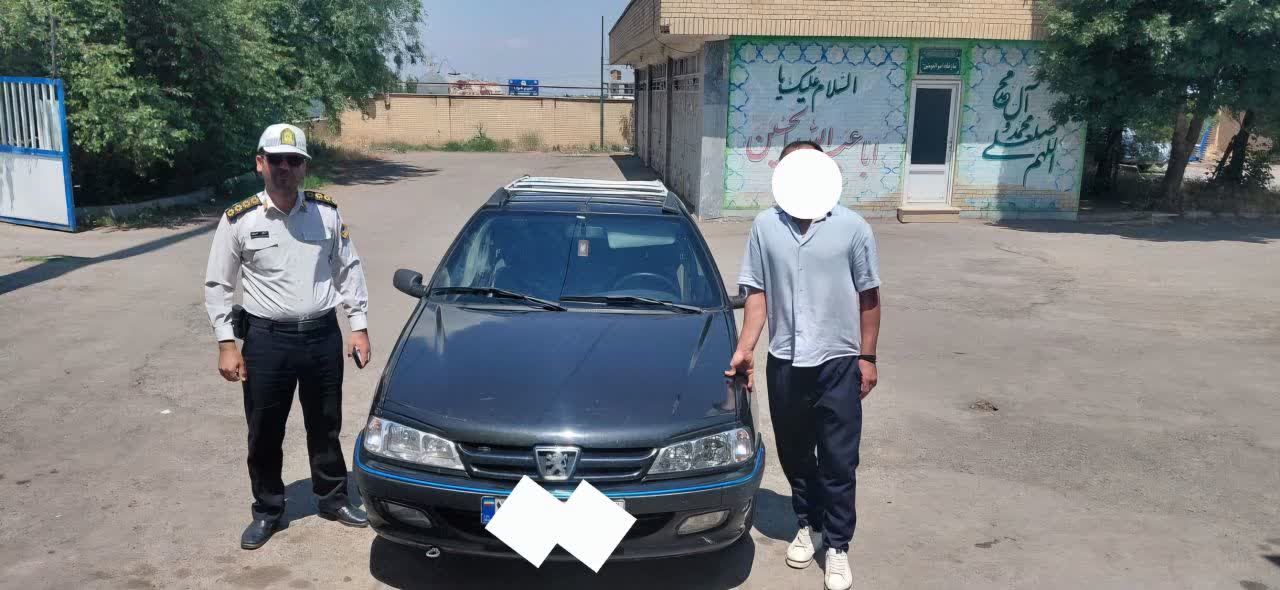 توقيف سواري پژو پارس با سرعت ۱۸۰ و خلافي ۱۸۰ ميليون ريالی