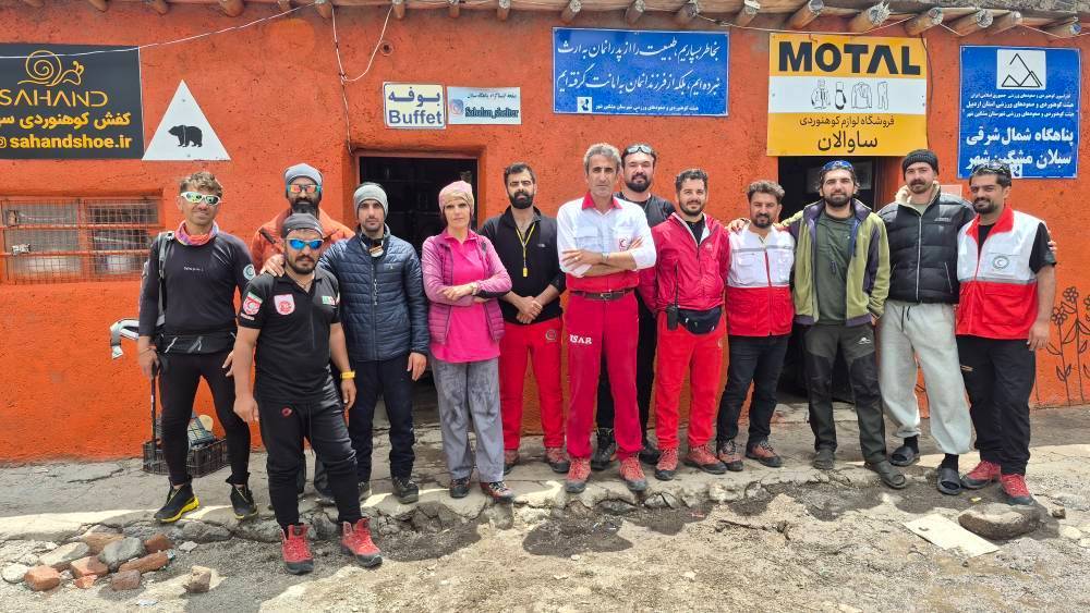 نجات کوهنورد ۵۰ ساله مفقود و مصدوم در ارتفاعات سبلان